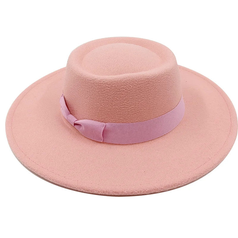 Sombrero Raised Top Fedora Hat 2023 New European and American Fedora Hat Jazz
