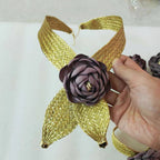 2025 New High Quality African Big Purple Flower Pendant Women Jewelry Set Dubai
