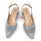 Italian Hollow Design Women's Shoes And Matching Bag
