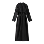 Women's Winter Double Breasted Long Sleeve Lapel Blends Jacket