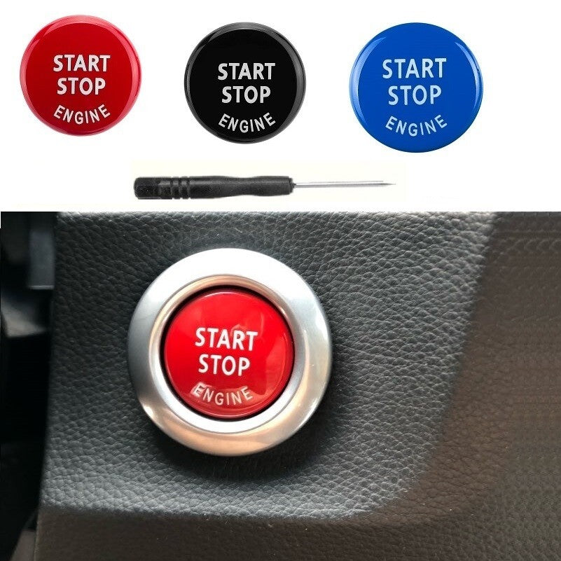 BMW BLACK Start Stop Engine Switch Button Cover for 1,3,4,5,6,7,8 Series