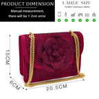 Women's Pointed-Toe Large Flower Decoration Rhinestone Low Heel Italian Shoes