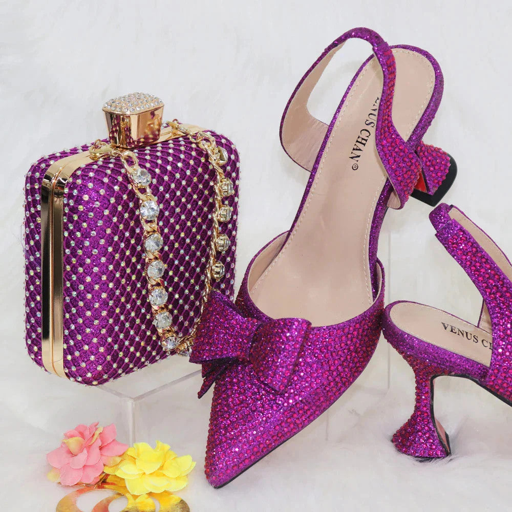 Women's Italian Shoes and Bag Set