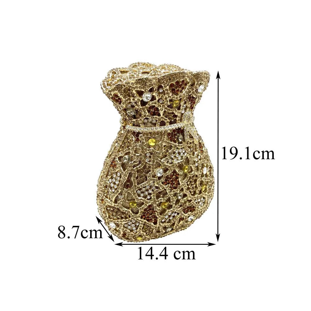 Luxury Women Evening Bag Party Crystal Clutches Purses