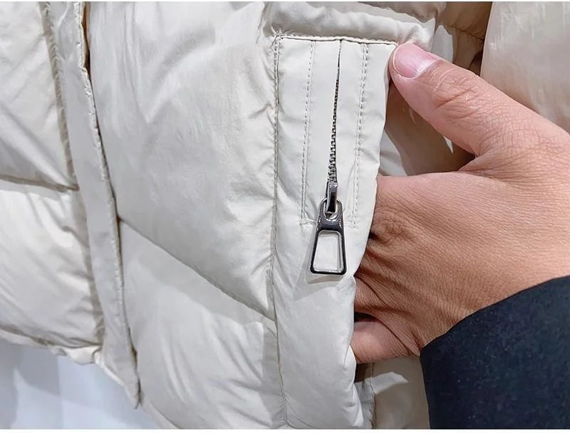 Winter Jacket Women Parkas 2024 New Short Hooded Cotton Padded Jacket Casual