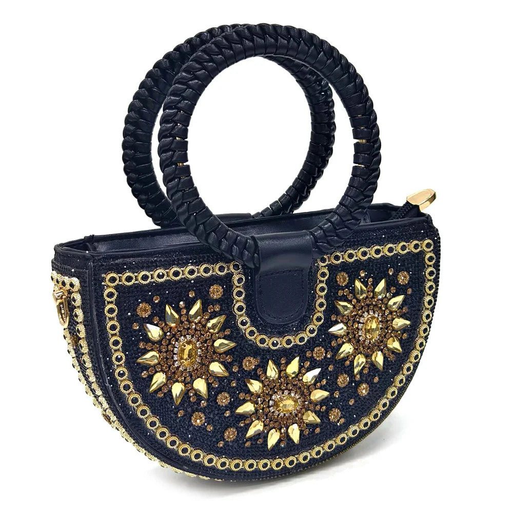 2024 Nigerian Design Evening Party Shoes And Bag Set Lucky Star Bag With