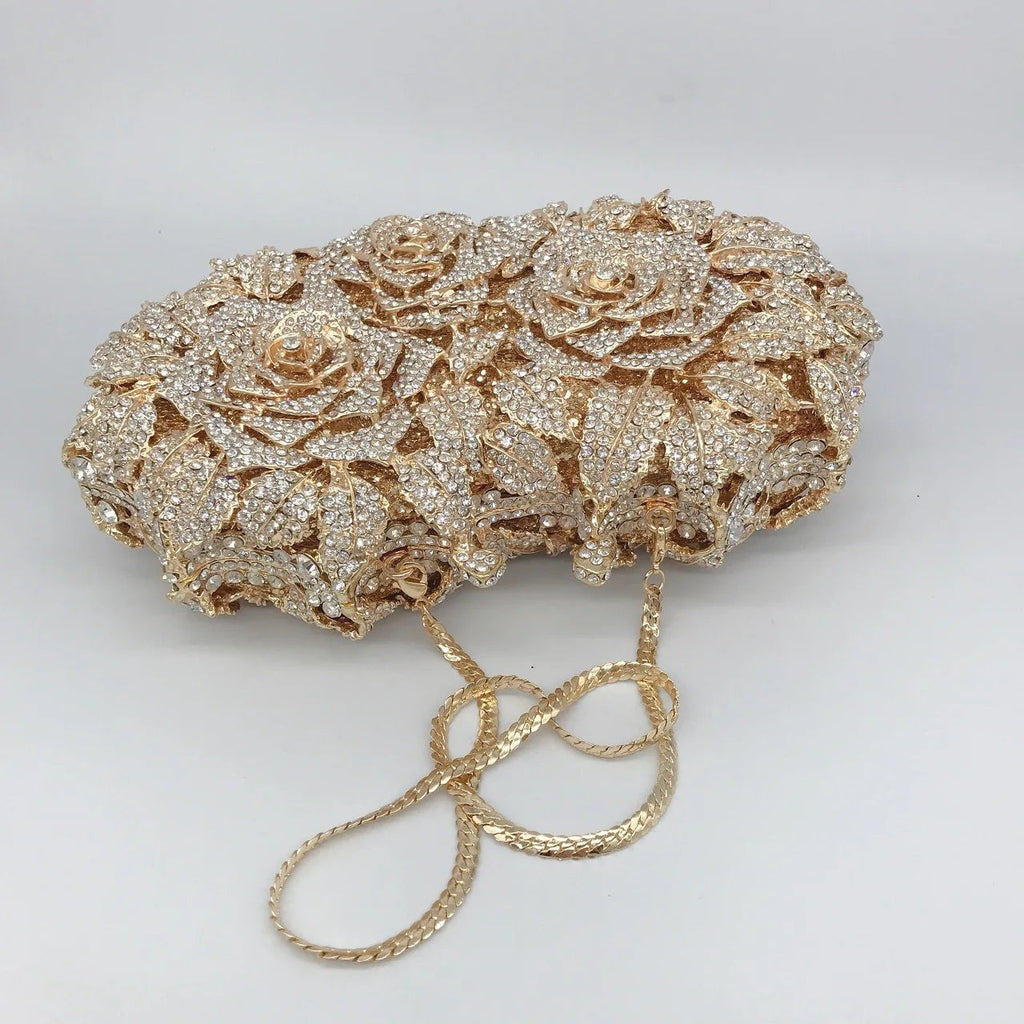 Women's Crystal Clutches Cocktail Purse