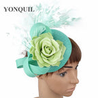 Yellow Fashion Hat Fedora Formal Dress Church Fascinators Hat Headband Party