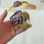2025 New High Quality African Big Purple Flower Pendant Women Jewelry Set Dubai