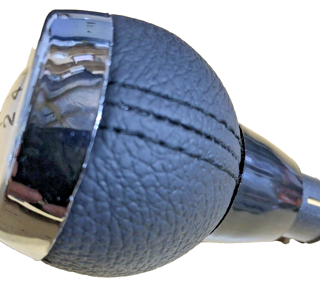 MINI 6 Speed Gear Shift Knob Soft Leather Silver Shift Pattern R55 R56 R57 R60