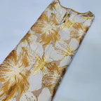 Gold Line African Women Brocade Boubou Dress Party Dashiki Embroidery With