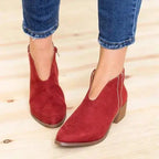 High Heel Boot Women Sexy Pointy Thick Heel Boots Party Leopard Print Shoe