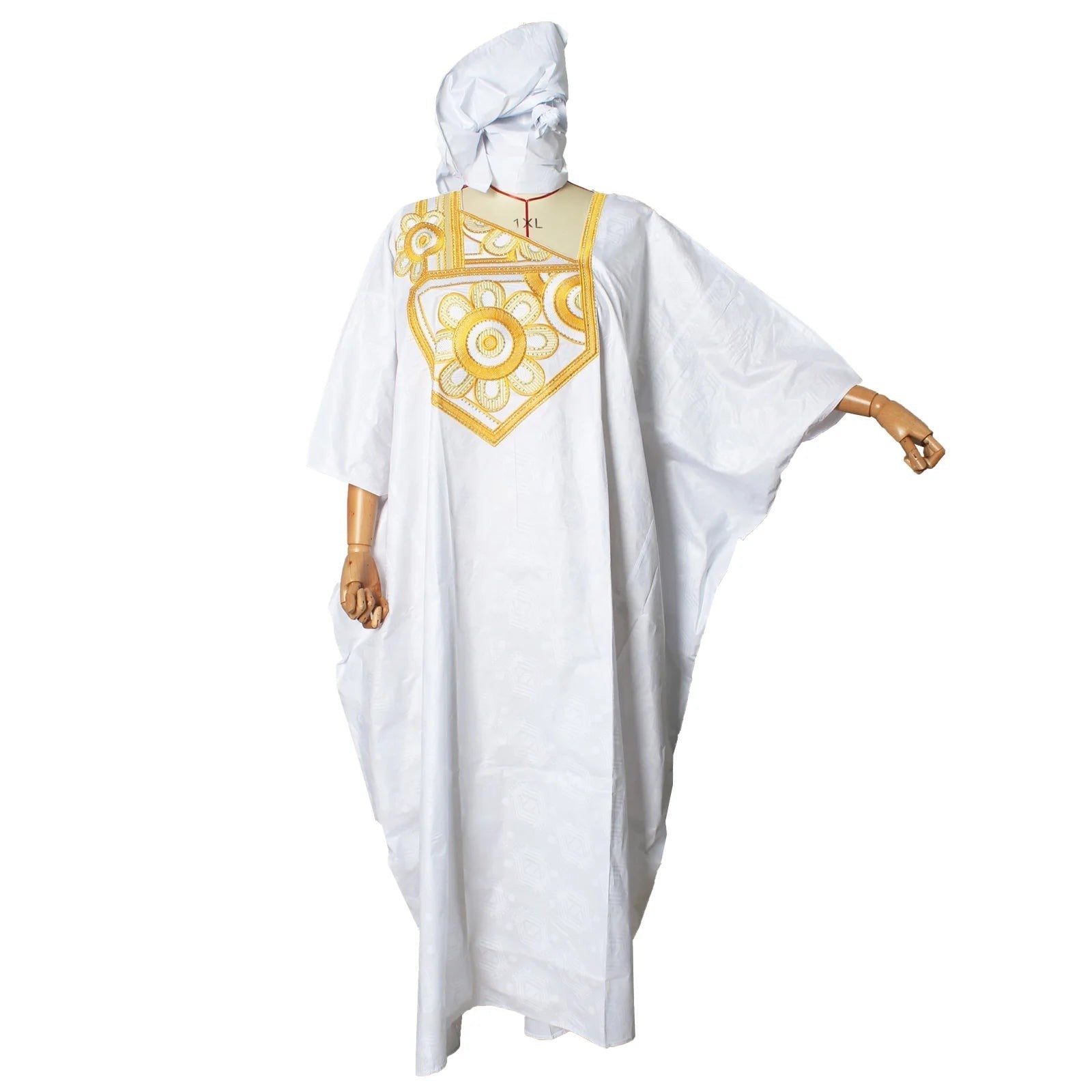 African Attire For Women Bazin Riche Embroidery Plus Size Elegant Party Church