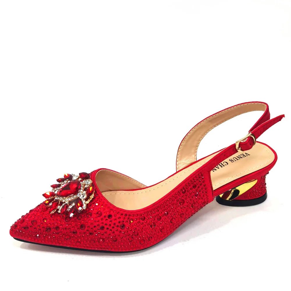 Italian Hollow Design Women's Shoes And Matching Bag
