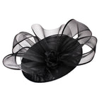 Elegant Wedding Big Size Fascinator Hat Women Flower Multimodal Hair Top Clips