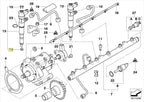 BMW Diesel Fuel Injector Copper Washer Seal Set x4 — M47 N47 B47 Engines — OE 2247156
