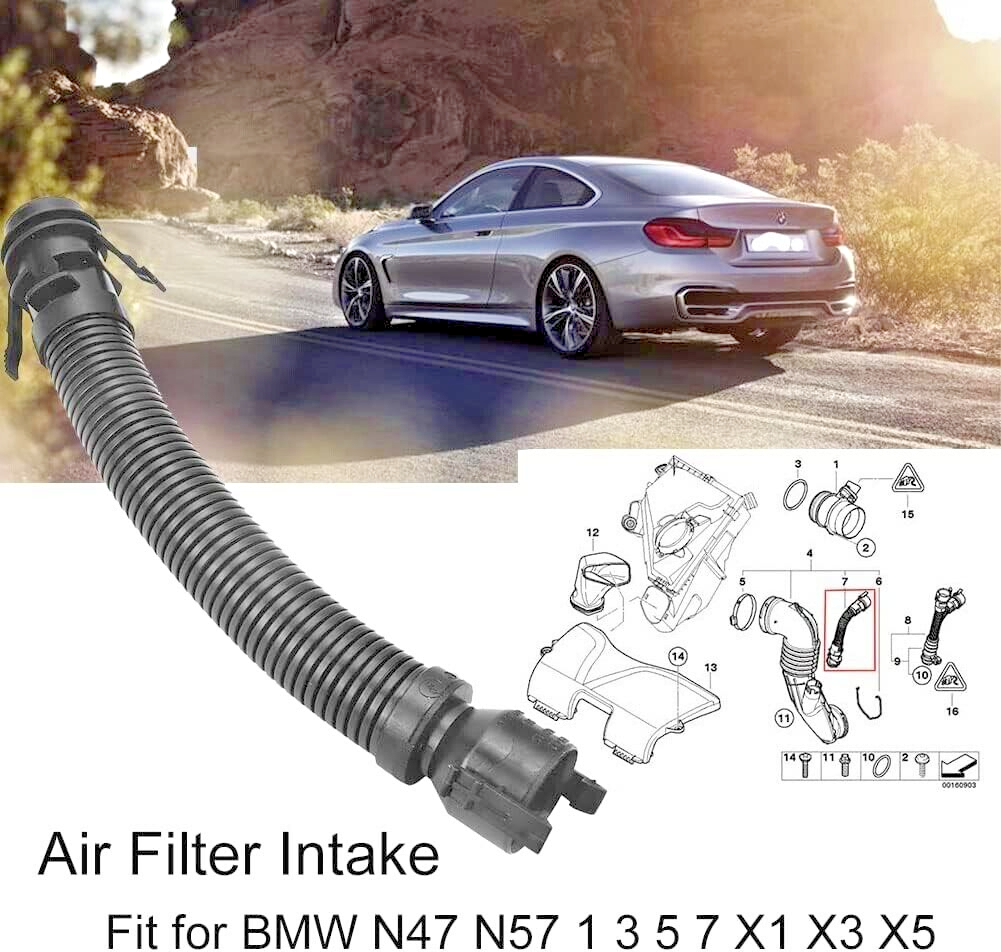 N47 N57 BMW Diesel Engine Crankcase Breather Pipe 7803842 OE BMW 1 3 4 5 Series