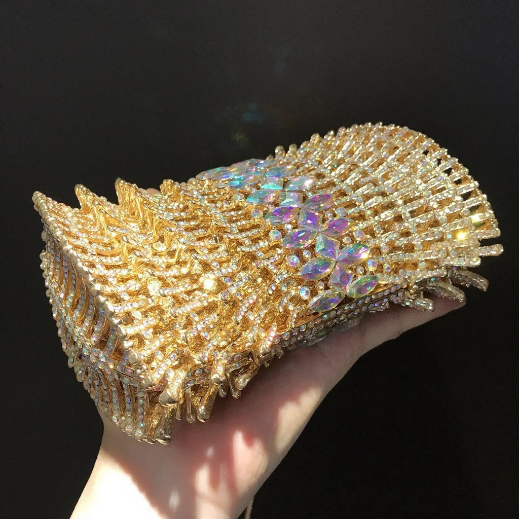 Crystal Women Handbags Luxury Designer Clutch Bags Diamond Handmade Wedding