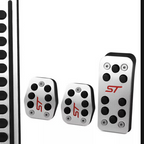 FORD Focus ST Alloy Brake Clutch Accelerator Pedal covers MK2 & MK3