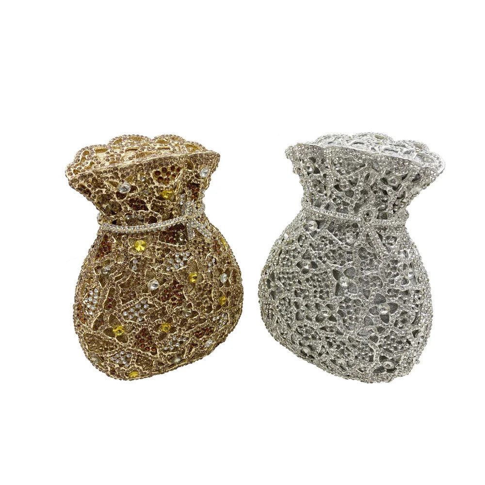 Luxury Women Evening Bag Party Crystal Clutches Purses