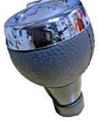 MINI 6 Speed Gear Shift Knob Soft Leather Silver Shift Pattern R55 R56 R57 R60
