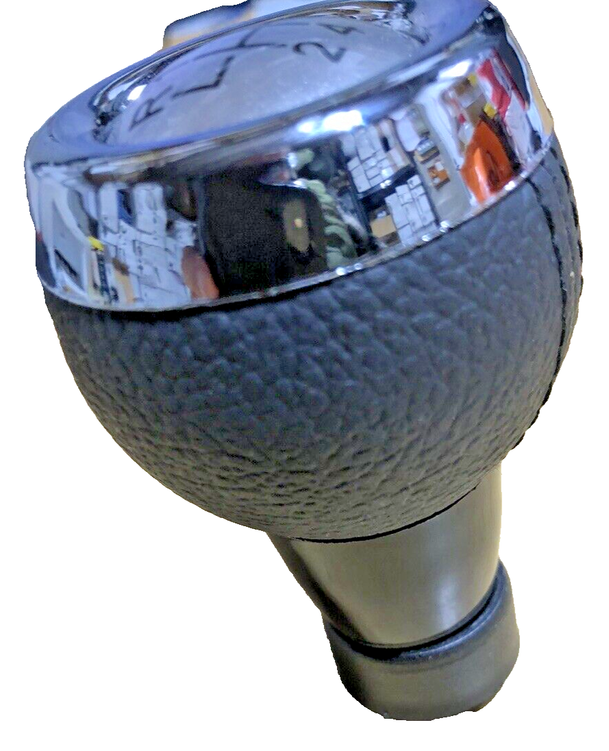 MINI 6 Speed Gear Shift Knob Soft Leather Silver Shift Pattern R55 R56 R57 R60