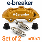 Subaru Impreza WRX STI Brembo Brake Caliper Bleed Screw M10x1 x2 with Dust Caps