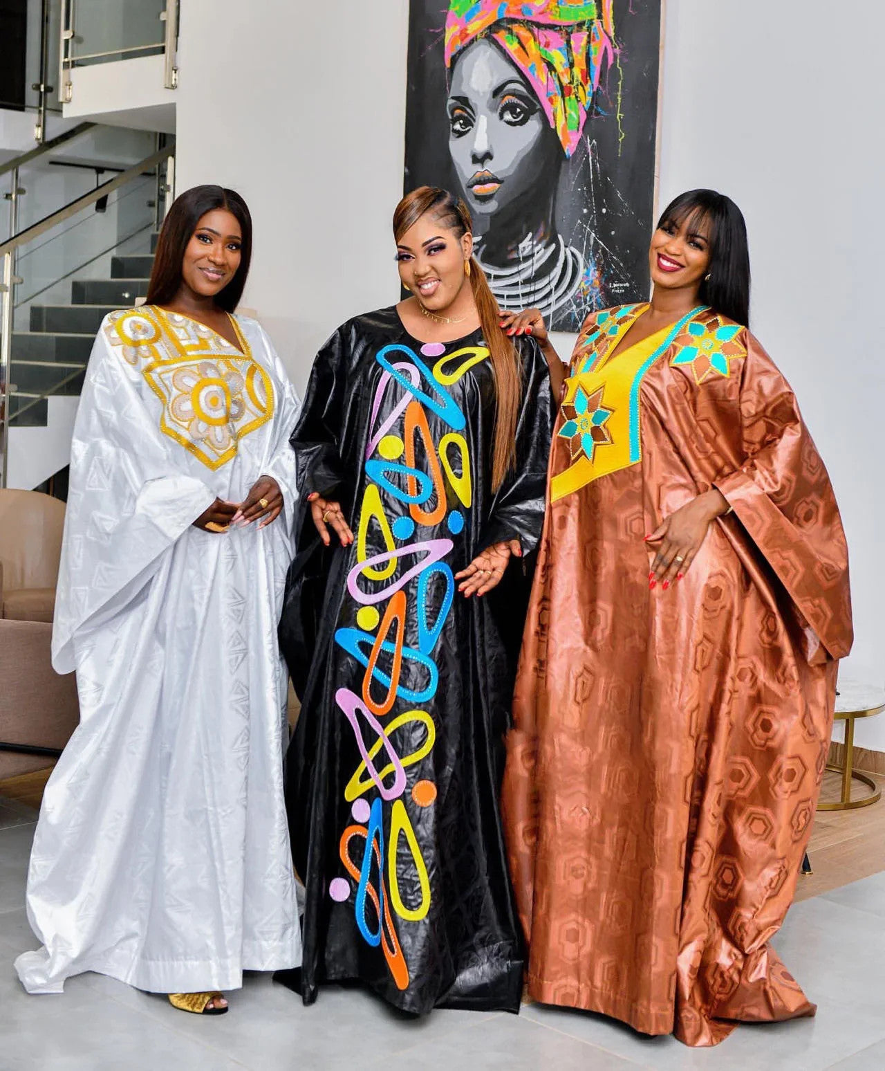 African Dress For Woman Plus Size Dress Bazin Riche Embroidery With Embroidery