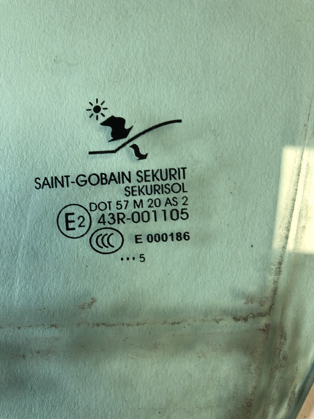 Saab 93 2006  Left Rear Window Glass