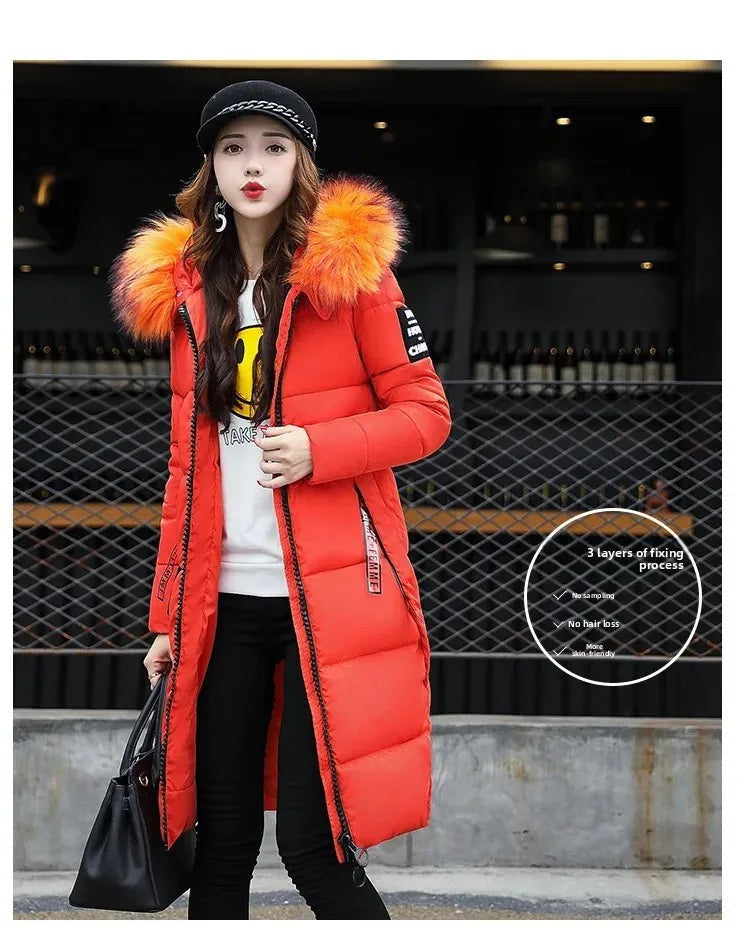 Women's Long down Hooded Jacket
