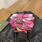 2024 New Handmade Rivet Butterfly Wing Crossbody Bag Women Designer Handbag And