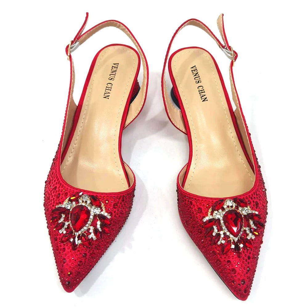 Italian Hollow Design Women's Shoes And Matching Bag