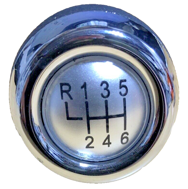 MINI 6 Speed Gear Shift Knob Soft Leather Silver Shift Pattern R55 R56 R57 R60