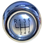 MINI 6 Speed Gear Shift Knob Soft Leather Silver Shift Pattern R55 R56 R57 R60