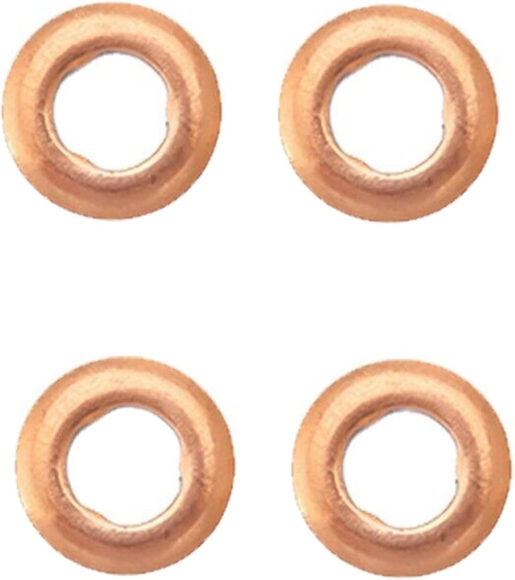 BMW Fuel Injector Copper Washer Seal Set  Diesel M57 N57 B57 Engine 6Pc 2247156