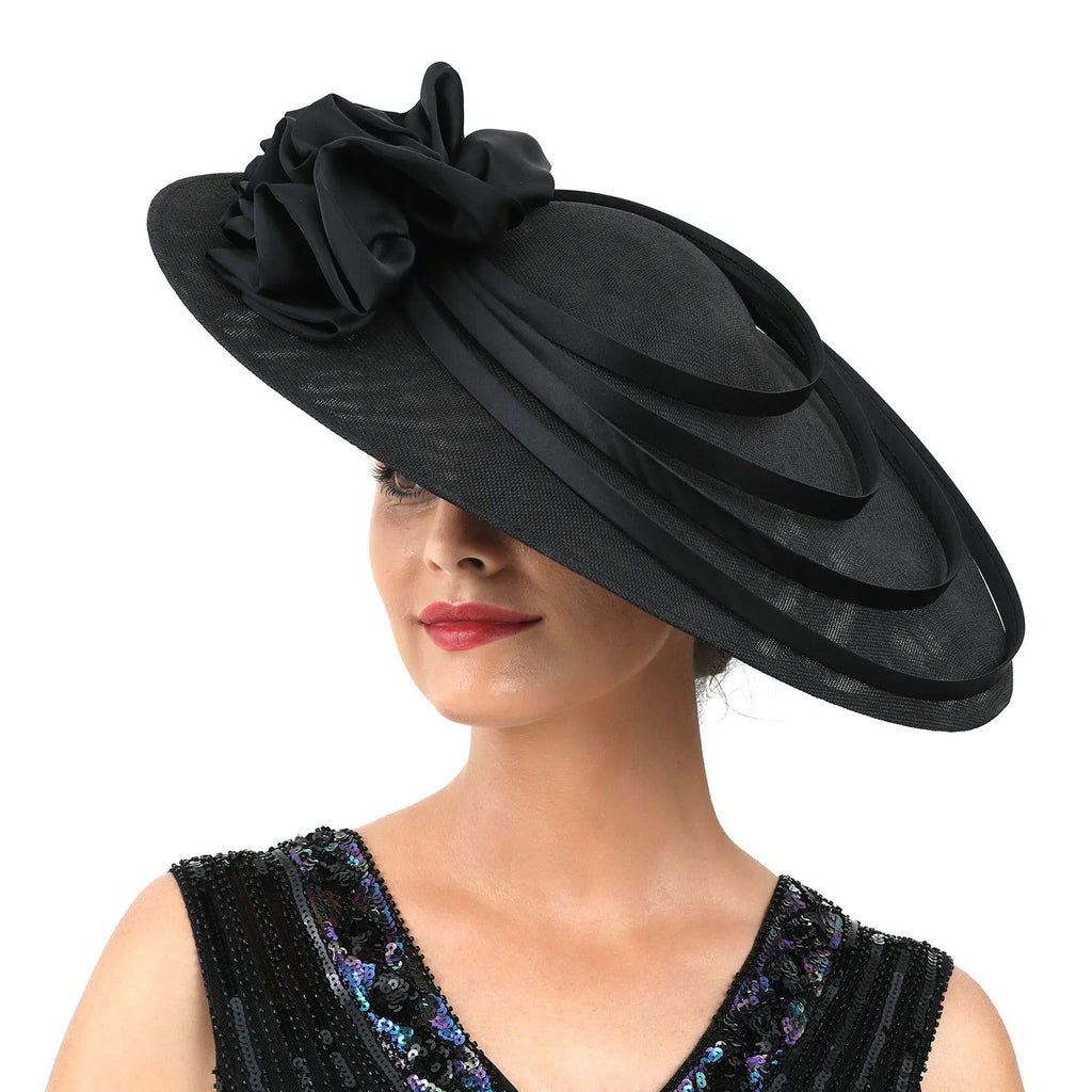 Fancy Christmas Sinamay Fascinator Perfect Wedding Hat Unique Derby Party Hat
