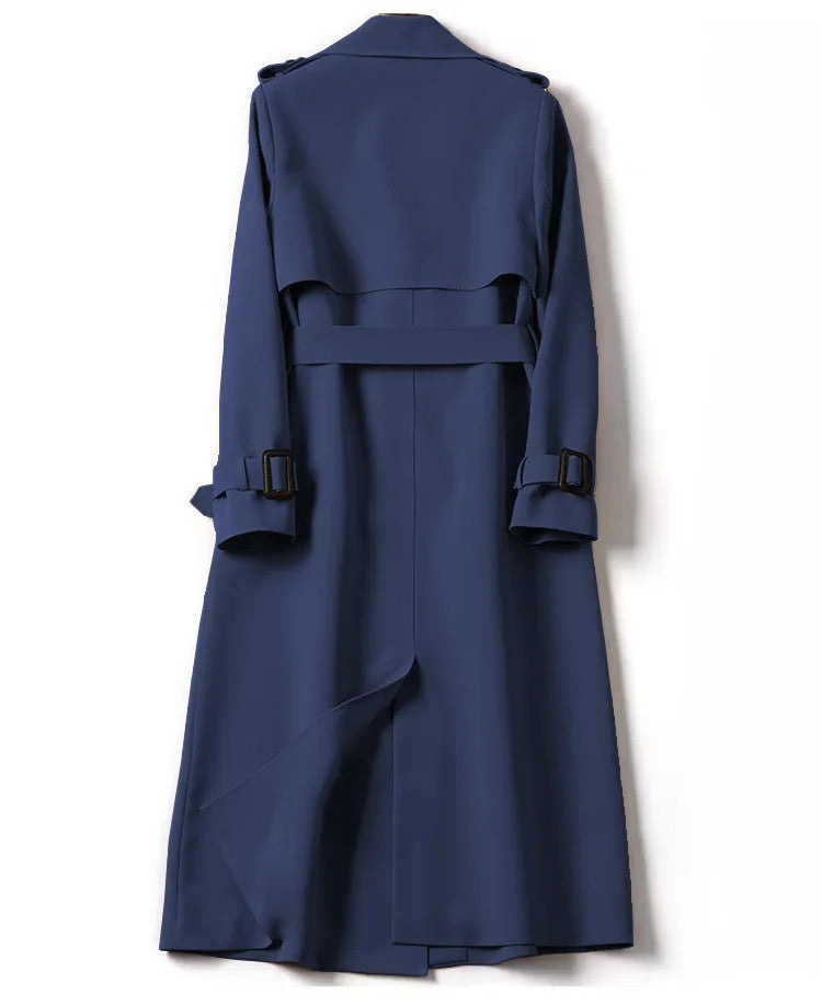 Long Sleeve Trench Coat For Women Office Long Outerwears Jacket