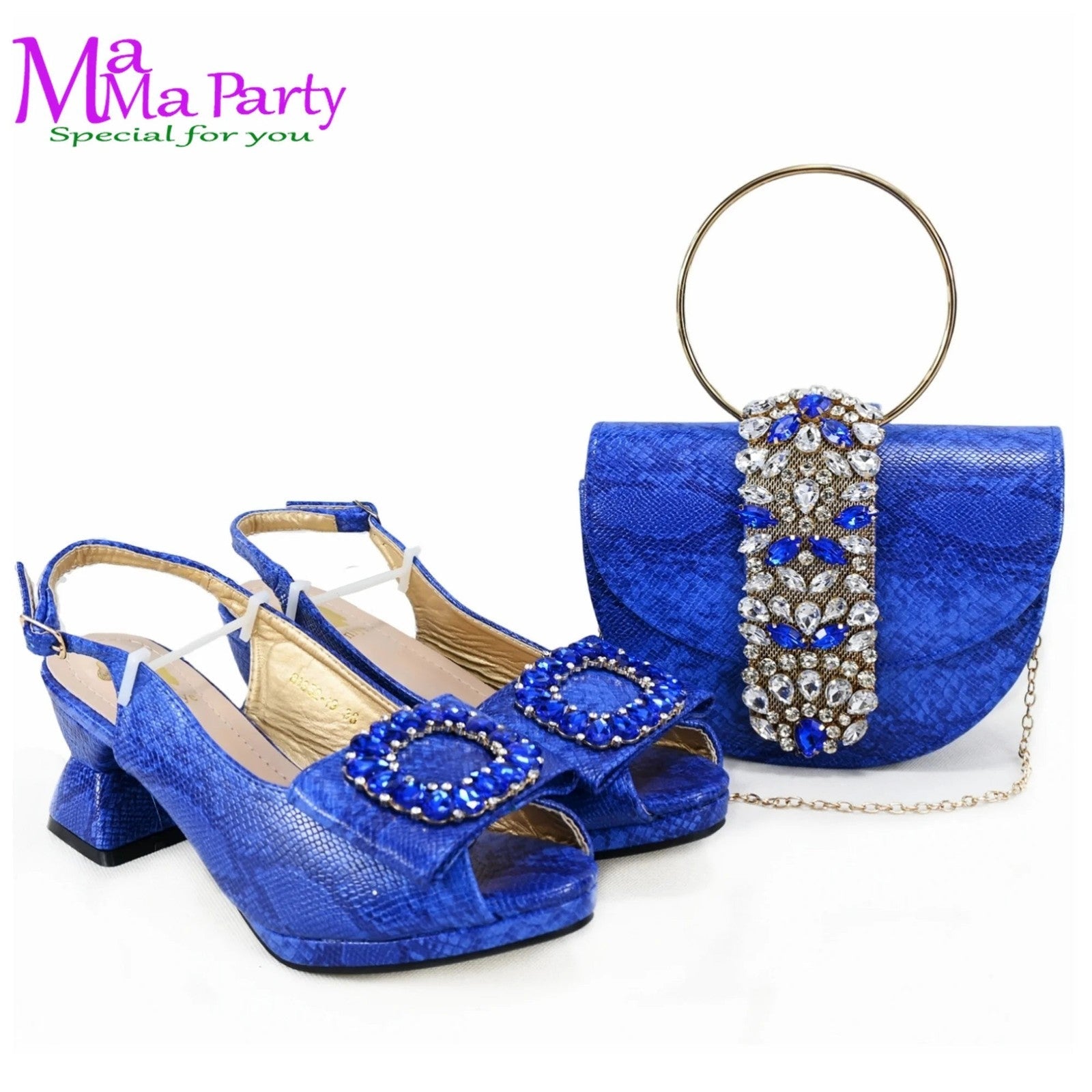 2025 Autumn New Design Specials Italian Women Shoes and Bag Set Comfortable Mid
