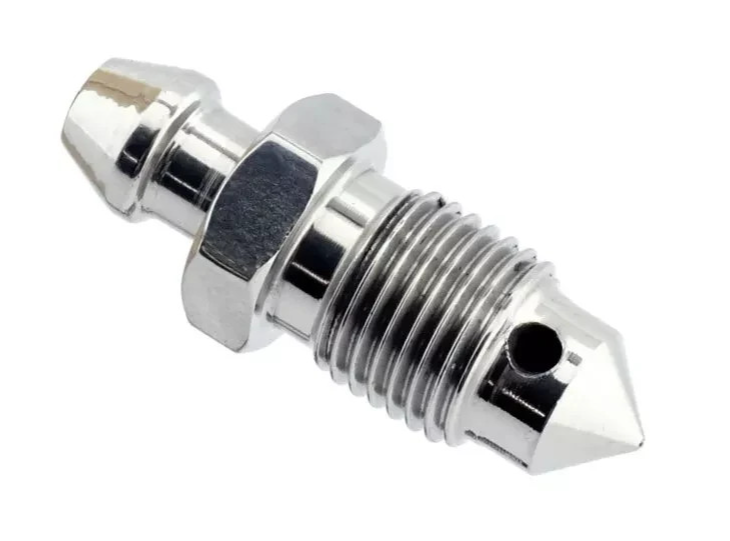 Brake Caliper Bleed Screw Nipples x2 Twin Pack with Cap – M10x1 – Motorcycle & Car