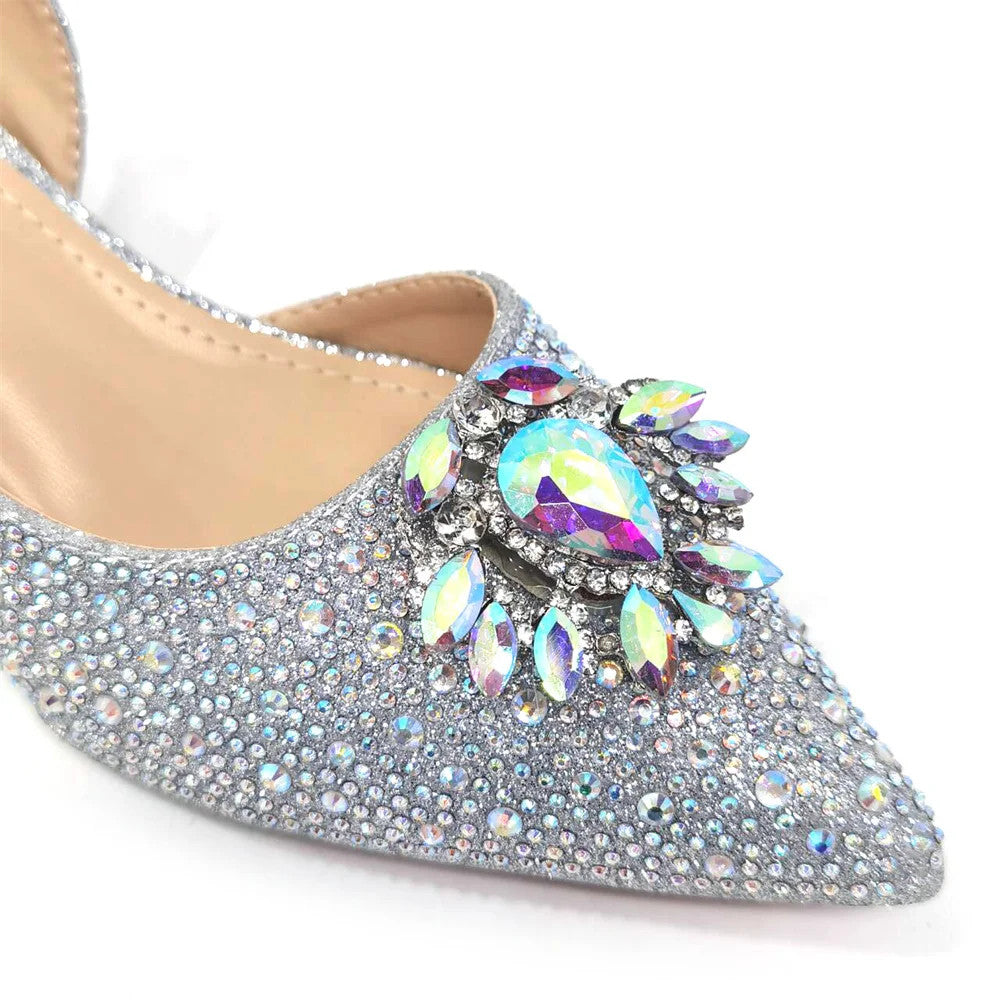 Italian Hollow Design Women's Shoes And Matching Bag