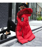 Women's Long down Hooded Jacket
