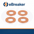 BMW Fuel Injector Copper Washer Seal Set  Diesel M57 N57 B57 Engine 6Pc 2247156