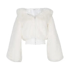Women's Winter Fabulous Fluffy Hooded Fur Jacket