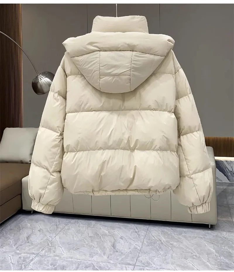 Winter Jacket Women Parkas 2024 New Short Hooded Cotton Padded Jacket Casual