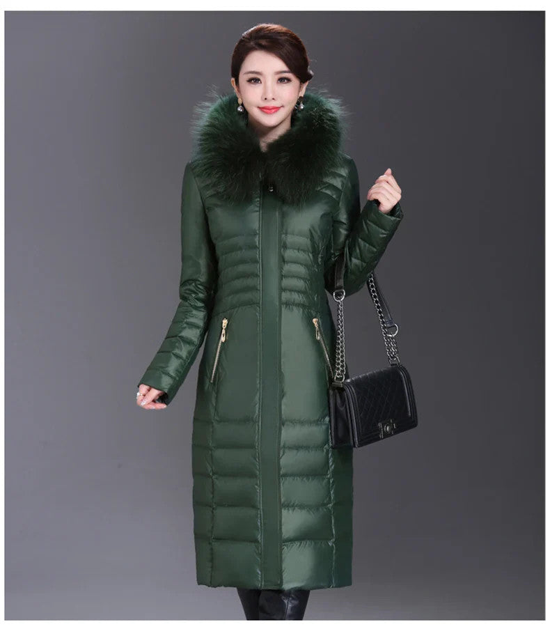 Women's Fashionable Hooded Thick Faux Fur Jacket