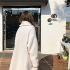 Women's Lamb Fur Coat Warm Autumn Winter Outerwear Jacket