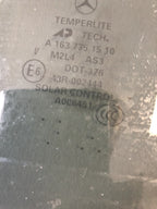 Mercedes Benz ML W163 Left  Rear Door Window Glass