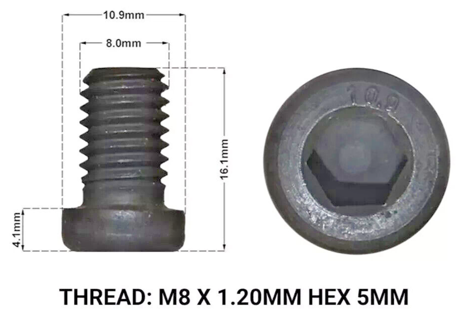 BMW Brake Disc Retaining Bolt M Power 1 2 3 4 5 6 X Series Cars