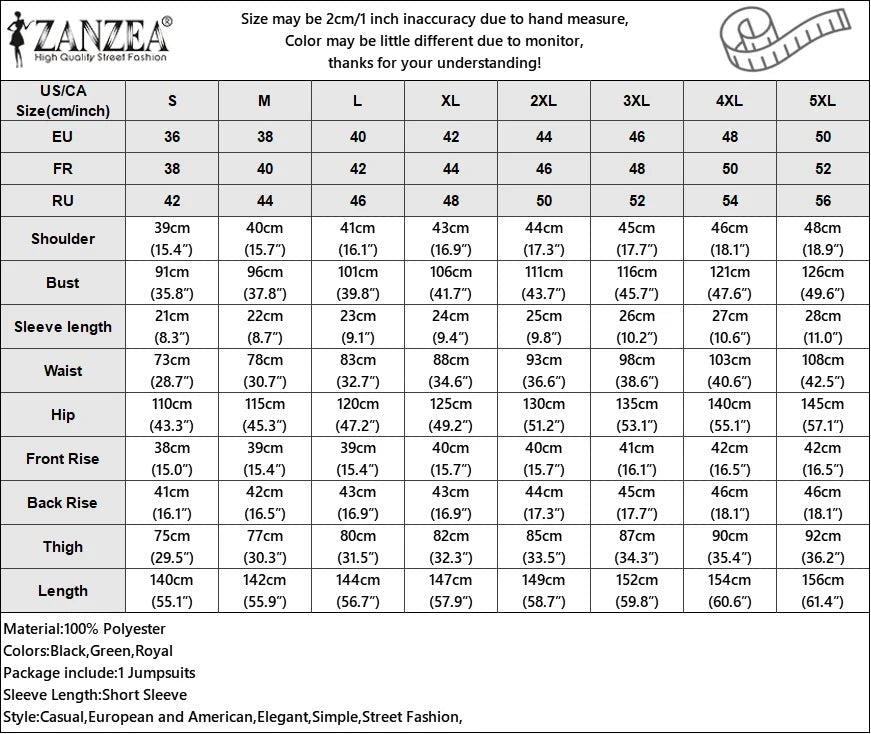 ZANZEA Summer Overalls Women 2024 Elegant Jumpsuits Holiday Casual Short Sleeve