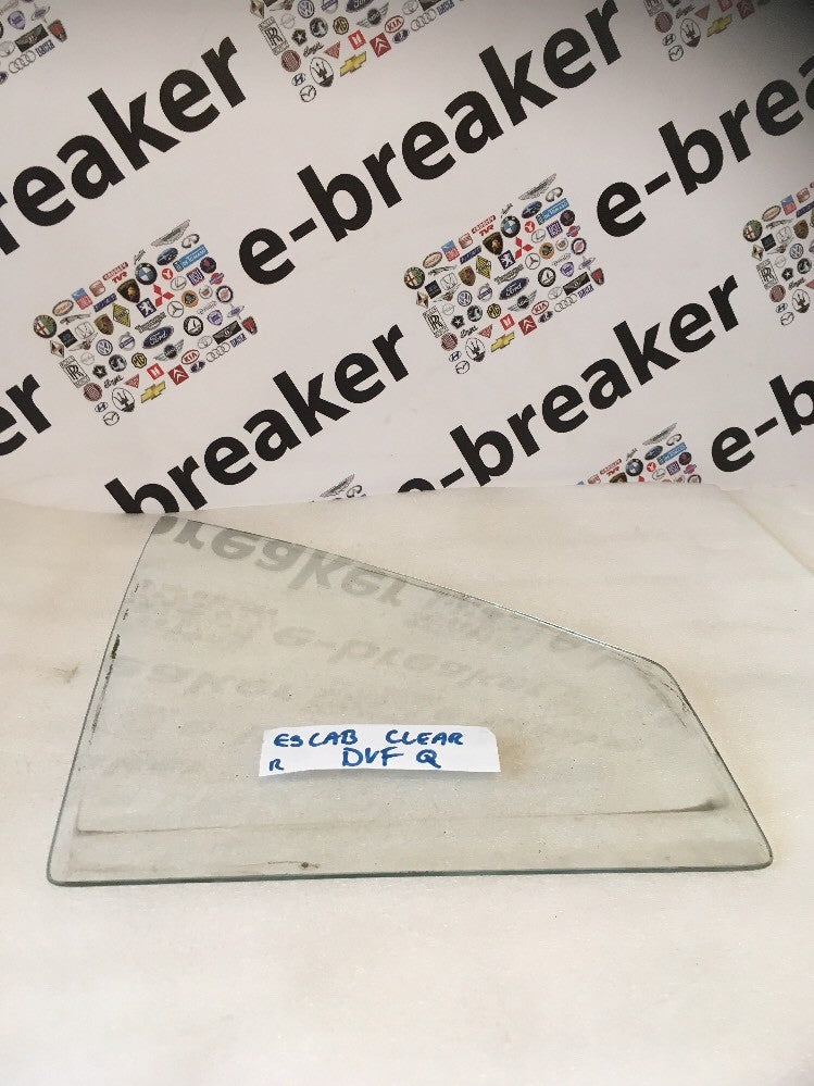 Front Door Quarter Light Window Glass Right Clear for Ford Escort Mk4 Cabriolet